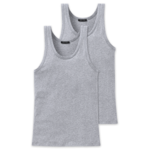 Onderhemd 2-pack grau-mel.
