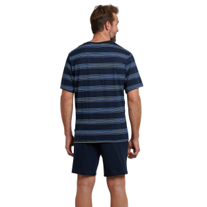 Schiesser herenpyjama donkerblauw