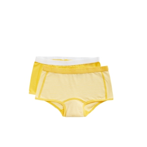Basic Kids Girls Shorts 2-pack stripe and yell