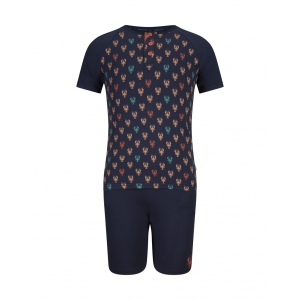 Charlie Choe Jongenspyjama navy+aop