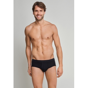 Sportslip met opening fijnrib schwarz