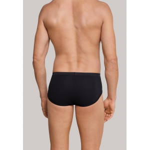 Sportslip met opening fijnrib schwarz