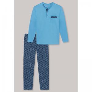 Pyjama lang knoopsluiting 805 lichtblauw