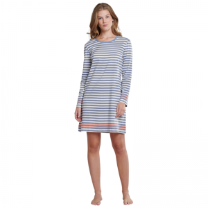 Slaapkleed lange mouwen 816 jeansblauw