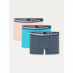 3P Trunk Print, 0VJ Light coral/Aqu