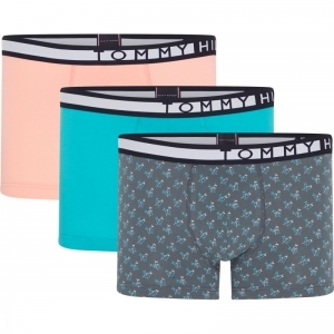 3P Trunk Print, 0VJ Light coral/Aqu