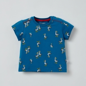 Unisex pyjama 980 blauw meeuw