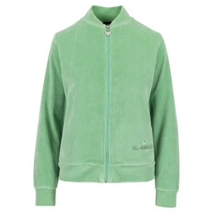 Set jasje rits + rechte broek 124 Quiet Green