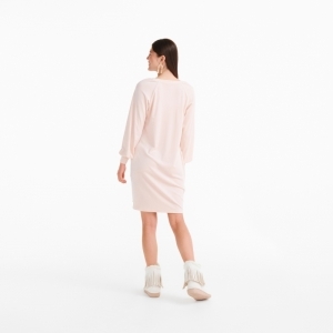 Kleedje in velours 405 licht roze