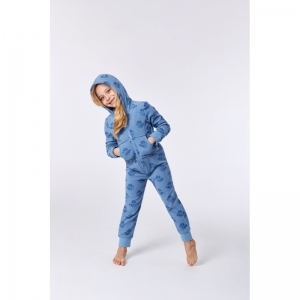 Unisex onesie in terry 930 blauw wasbe