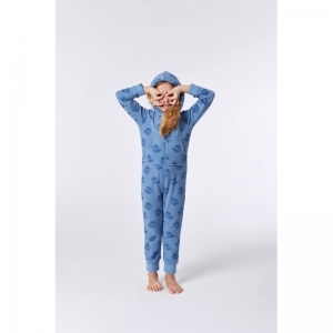Unisex onesie in terry 930 blauw wasbe