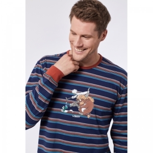 Herenpyjama, lange mouwen 901 multicolor