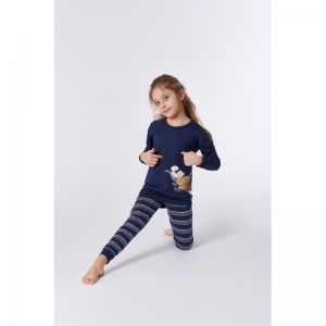 Meisjespyjama 885 donkerblauw