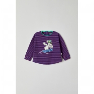 Baby meisjespyjama 908 blauw-oranj