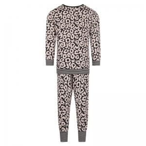 Girls lounge set ls Pink + black