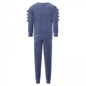 Boys velours set ls Blue