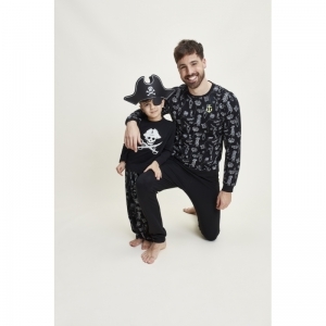 Boys pyjama set ls Black + aop