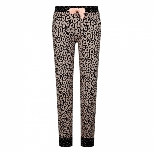 Ladies pyjama set black+pink