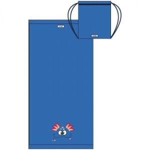 Handdoek met rugzakje 837 midden blau