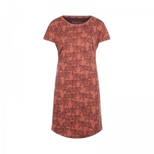 Women big shirt ss Blushed terra