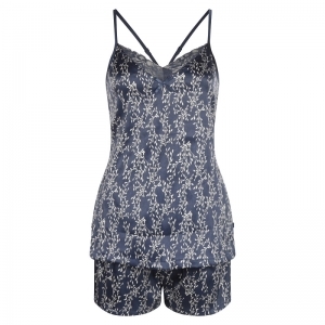 Women Shortama sleeveless Indigo