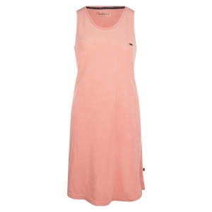 Women dress sleeveless Pink