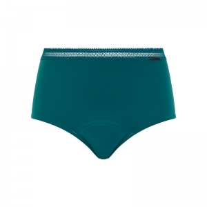 Period Panties-Hoge slip Graph 0BK Dark Green