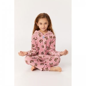 Unisex Onesie 913 oudroze uil