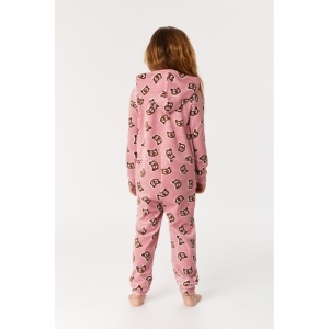 Unisex Onesie 913 oudroze uil