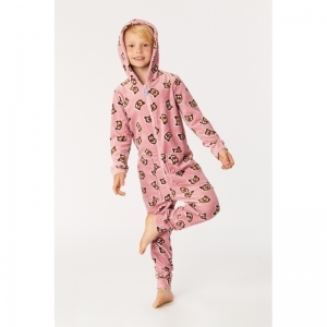 Unisex Onesie 913 oudroze uil