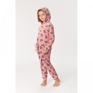 Unisex Onesie 913 oudroze uil
