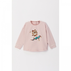 Baby meisjespyjama, lange mouw 936 oudroze-geb