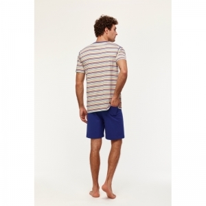Heren pyjama, korte mouwen 906 multicolor