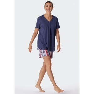 Damespyjama, korte mouwen 904 multicolor