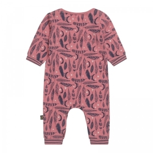 Baby jumpsuit ls rouge pink