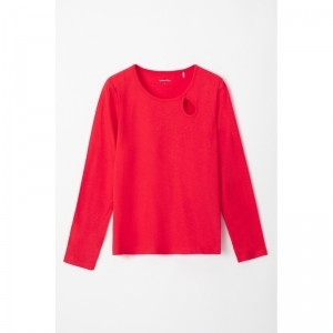 Damespyjama, lange mouwen 498 rood