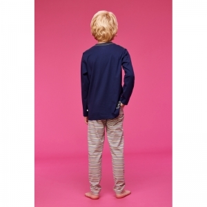 Unisex pyjama, lange mouwen 839 donkerblauw