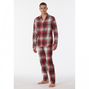 Herenpyjama, doorknoop 904 multicolor