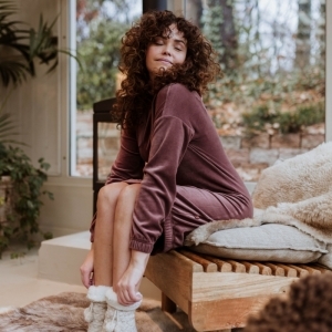 Women sweaterdress brown