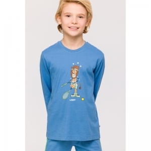 Jongenspyjama, lange mouwen 825 blauw