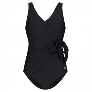 Swimsuit v-neck padded 5075 black snak