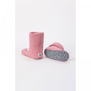 Pantoffels met oogjes 415 zachtroos