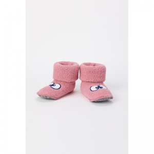 Pantoffels met oogjes 415 zachtroos