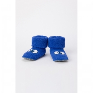 Pantoffels met oogjes 875 hoogblauw