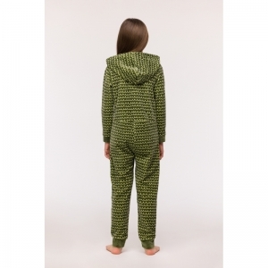 Onesie in velours 947 groene golf