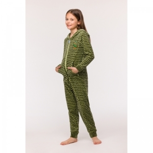 Onesie in velours 947 groene golf