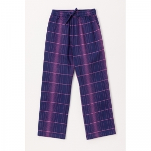 Meisjespyjama in flanel 938 blauw met r