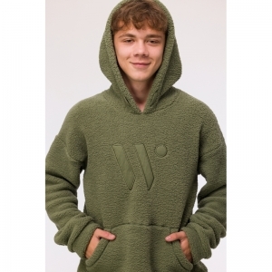 Homewear set: sweater en broek 753 kakigroen