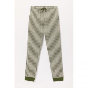 Herenpyjama in velours 753 kakigroen