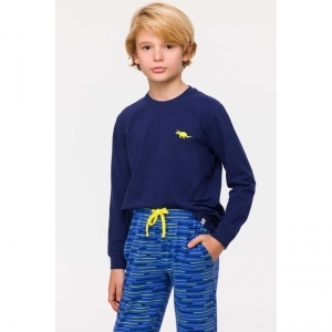 Jongenspyjama, lange mouwen 889 blauw